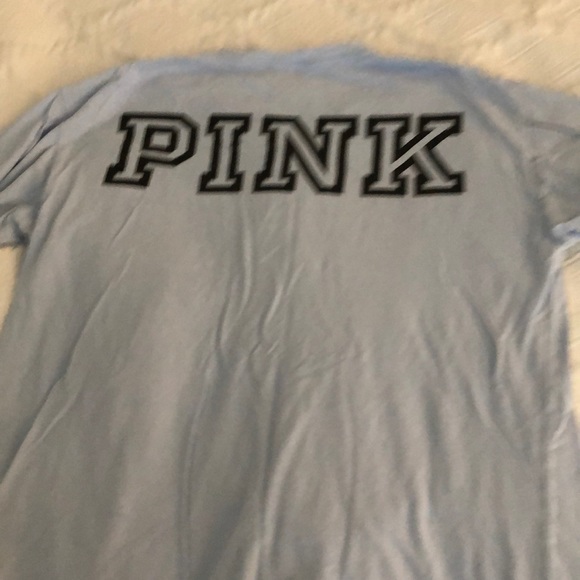 long sleeved victoria secret pink blue shirt - Picture 2 of 5